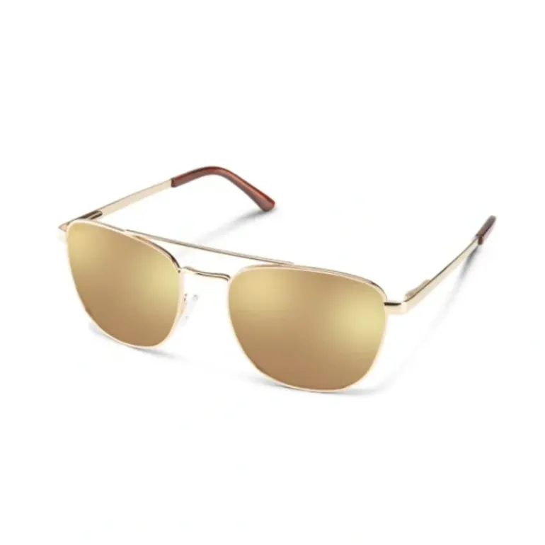 Suncloud Fairlane Sunglasses Gold Polarized Sienna Mirror - Your Premium Fishing Gear Store Rods Lines Baits Accessories* Shop All