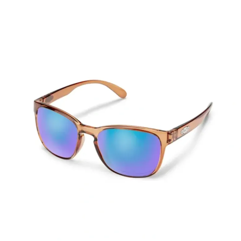 Suncloud Loveseat Sunglasses Transparent Brown Polarized Blue Mirror - Your Premium Fishing Gear Store Rods Lines Baits Accessories* Shop All