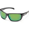 Suncloud Milestone Sunglasses Black Polarized Green Mirror - Your Premium Fishing Gear Store Rods Lines Baits Accessories* Shop All