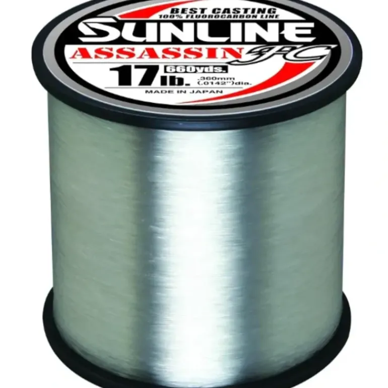 Sunline Assassin FC Fluorocarbon Line 12lb 660yd Clear - Your Premium Fishing Gear Store Rods Lines Baits Accessories* Fishing Line