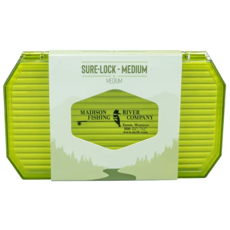 Sure-Lock Poly Ridge Foam Fly Box Green Medium - Your Premium Fishing Gear Store Rods Lines Baits Accessories* Fly Fishing