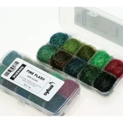 Sybai Fine Flash Nymph Dubbing Box- Dark - Your Premium Fishing Gear Store Rods Lines Baits Accessories* Shop All