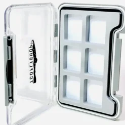 TCO Fly Box - Med Waterproof 6 compt thin box - Your Premium Fishing Gear Store Rods Lines Baits Accessories* Fly Fishing