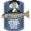 TCO Fly Shop's Steel Cut Sticker - Your Premium Fishing Gear Store Rods Lines Baits Accessories^ New