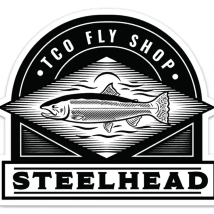 TCO Fly Shop's Steelhead Sticker - Your Premium Fishing Gear Store Rods Lines Baits Accessories^ Hot