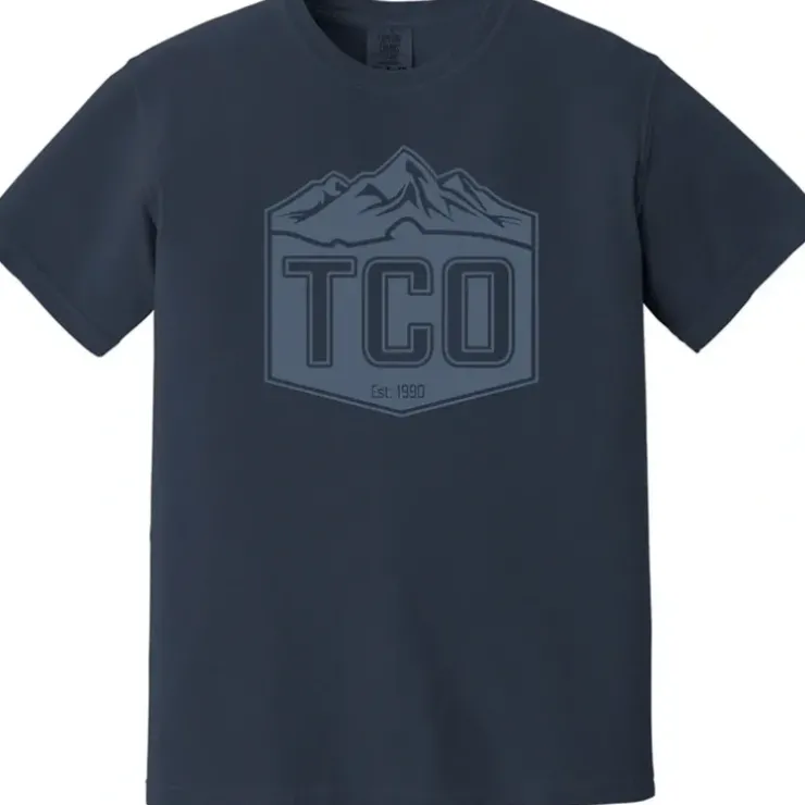 TCO Logo T-Shirt - Fish Mountain Acid Crest - Your Premium Fishing Gear Store Rods Lines Baits Accessories^ Shop