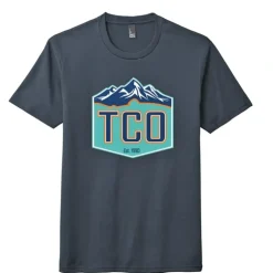 TCO Logo T-Shirt - Fish Mountain Crest - Your Premium Fishing Gear Store Rods Lines Baits Accessories^ Flash Sale