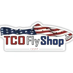 TCO Sticker - Wave That Flag Patriot Trout - Your Premium Fishing Gear Store Rods Lines Baits Accessories^ New