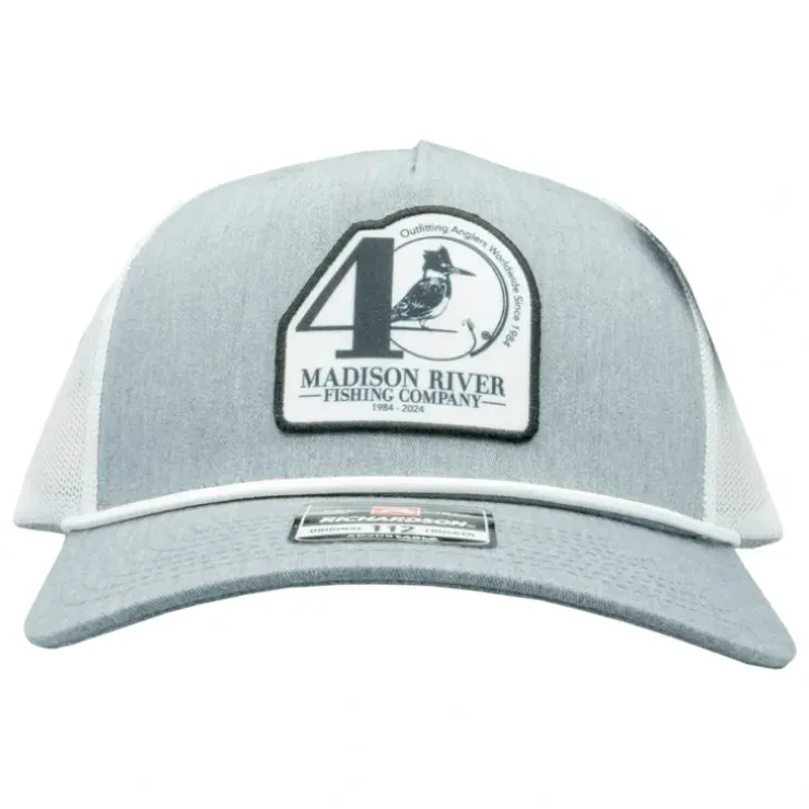 40th Logo 112FPR Rope Trucker Heather Grey/White - Your Premium Fishing Gear Store Rods Lines Baits Accessories^ Fashion
