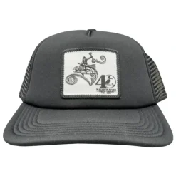 40th Logo Laguna Trucker Hat Black w/ Abby Paffrath Trout Rodeo Logo - Your Premium Fishing Gear Store Rods Lines Baits Accessories^ Flash Sale