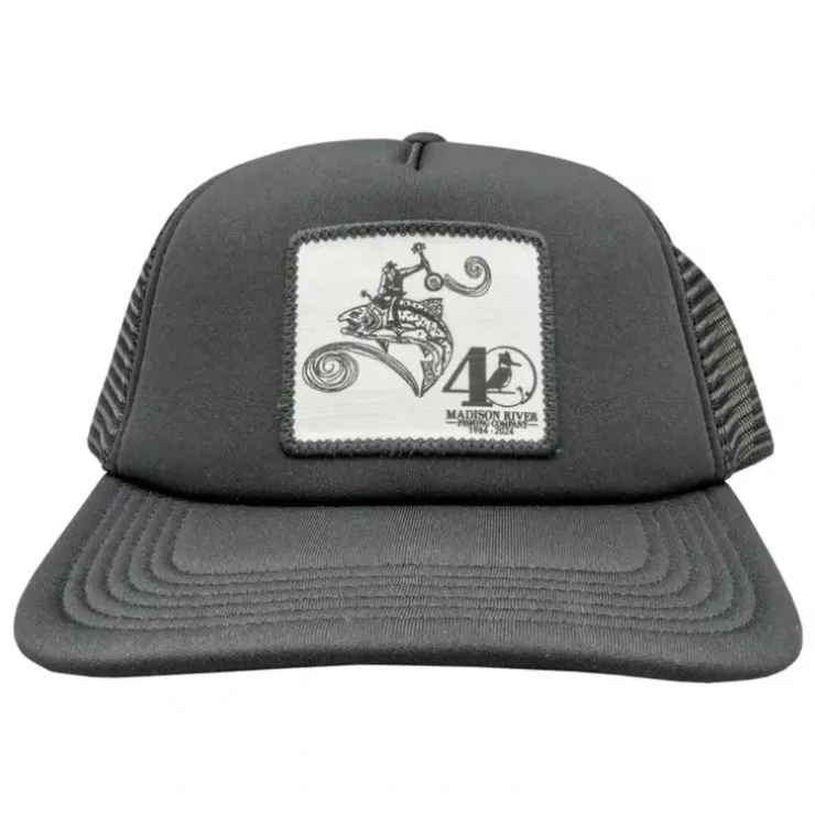 40th Logo Laguna Trucker Hat Black w/ Abby Paffrath Trout Rodeo Logo - Your Premium Fishing Gear Store Rods Lines Baits Accessories^ Flash Sale