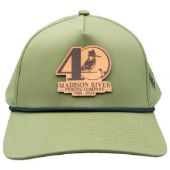 40th Logo 5 Panel Performance Hat Loden w/Black Rope - Your Premium Fishing Gear Store Rods Lines Baits Accessories^ Fashion