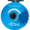 Tibor Riptide Reel Custom Aqua with Jet Black with Redfish Engraving - Your Premium Fishing Gear Store Rods Lines Baits Accessories^ New