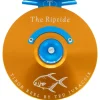 Tibor Riptide Reel Custom Sunset Orange with Aqua with Permit Engraving - Your Premium Fishing Gear Store Rods Lines Baits Accessories^ Best