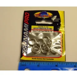 Tsunami Stainless HEAVY SOLID RINGS # 7 NEW Lure 10pack TSDR-7-10 - Your Premium Fishing Gear Store Rods Lines Baits Accessories^ Store