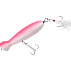 Tsunami Wood Timber Bottle Style Popper Lure 4 1/2" Pink/White Belly 1 1/2oz - Your Premium Fishing Gear Store Rods Lines Baits Accessories^ Hot