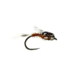 Twisted Mayfly Brown Tungsten Beadhead Barbless - Your Premium Fishing Gear Store Rods Lines Baits Accessories^ Shop