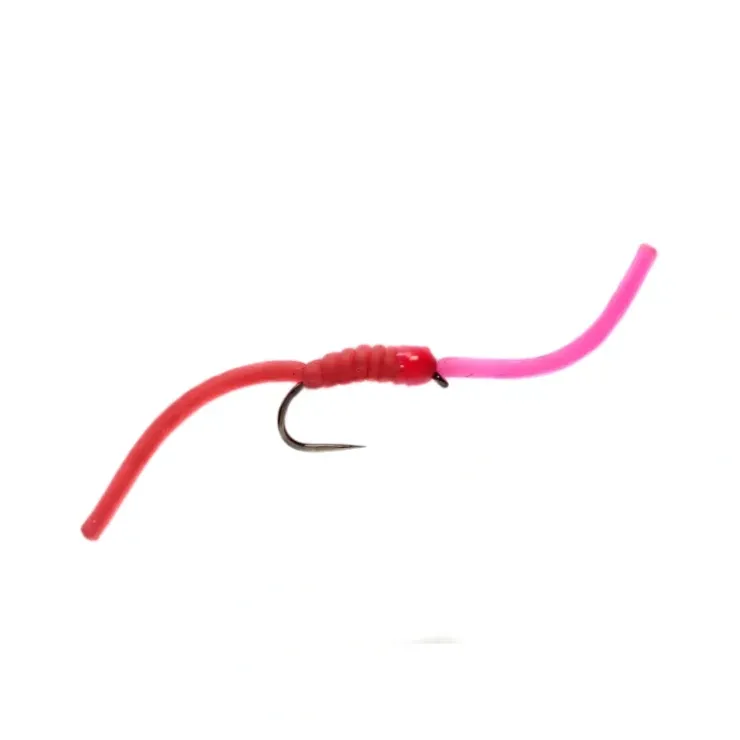 Two Tone Wiggly Worm Barbless - Your Premium Fishing Gear Store Rods Lines Baits Accessories^ Hot