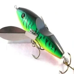 Tyrant Dictator Top Water Creeper, 6" 2.75 oz, 2 - 3/0 Wide Gap Hooks, Firetiger - Your Premium Fishing Gear Store Rods Lines Baits Accessories^ Hot