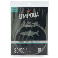 2025 Umpqua Homeboy Tarpon Leader w/Fluorocarbon Shock 8' Clear 30/50lb - Your Premium Fishing Gear Store Rods Lines Baits Accessories^ Flash Sale