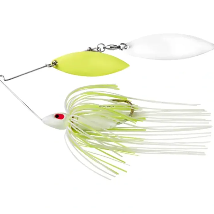 War Eagle Screamin Eagle Painted Head Double Willow Spinnerbait- 1/2oz- White Chartreuse - Your Premium Fishing Gear Store Rods Lines Baits Accessories^ Best Sale