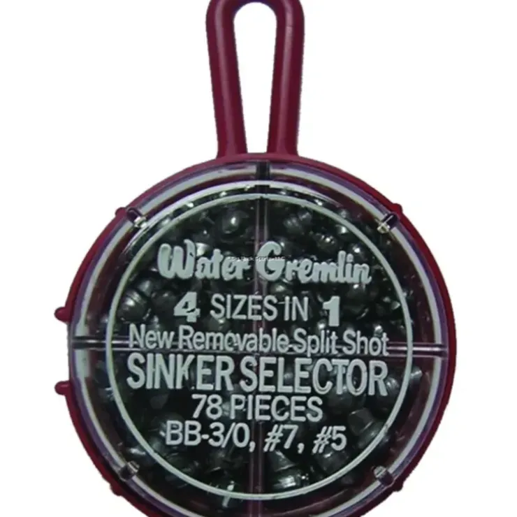 Water Gremlin Small Split Shot Selector, 78pk - Your Premium Fishing Gear Store Rods Lines Baits Accessories^ Shop