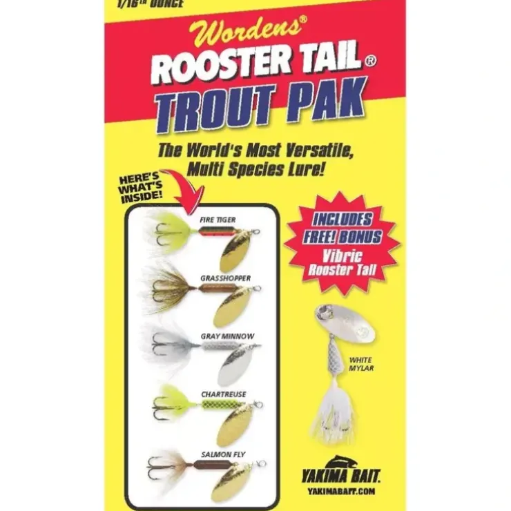 Yakima Bait Original Rooster Tail Spinner Box Kit, 1/4oz - Your Premium Fishing Gear Store Rods Lines Baits Accessories^ Sale