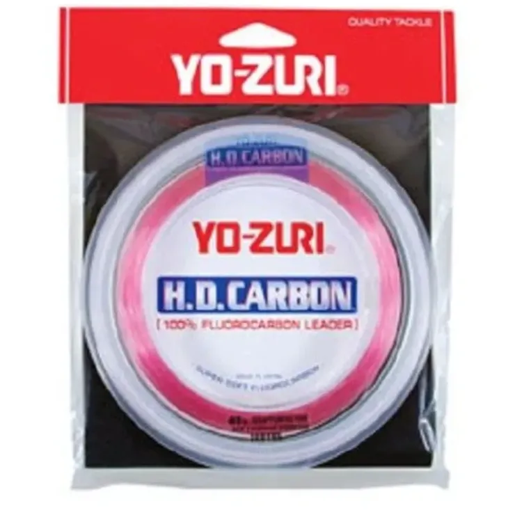 Yo-Zuri HD Carbon 100% Fluorocarbon Leader (15-200lb, 100yd, Disappearing Pink) - Your Premium Fishing Gear Store Rods Lines Baits Accessories^ Shop