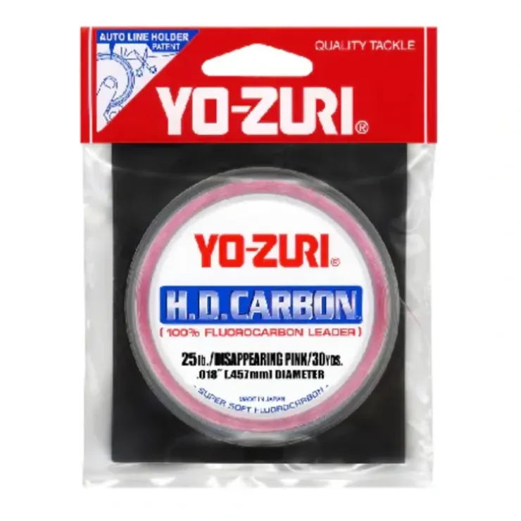 Yo-Zuri HD Carbon 100% Fluorocarbon Leader (4-300lb, 30yd, Disappearing Pink) - Your Premium Fishing Gear Store Rods Lines Baits Accessories^ Best Sale