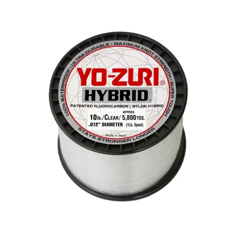 Yo-Zuri Hybrid Fluorocarbon Main Line Fishing Line, 10lb, 5800yd, Clear - Your Premium Fishing Gear Store Rods Lines Baits Accessories^ Store