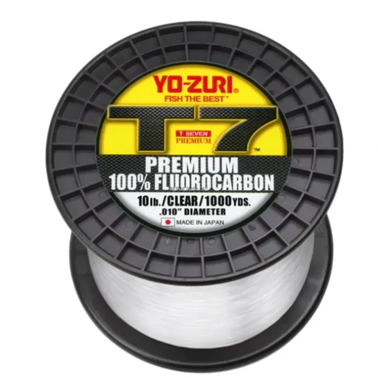 Yo-Zuri T-7 Premium Fluorocarbon Line (6lb-25lb, 1000yd, Clear) - Your Premium Fishing Gear Store Rods Lines Baits Accessories^ Flash Sale